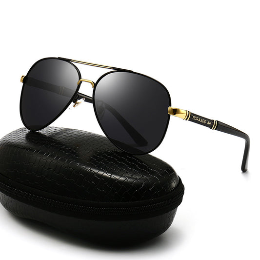 BIDERTON New polarized sunglasses men's metal sunglasses toadstools driving glasses